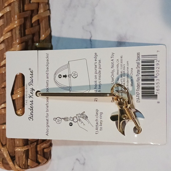 BLUE BUTTERFLY Alexx Finders Key Purse Keychain/Hook for bag, purse - Picture 3 of 3